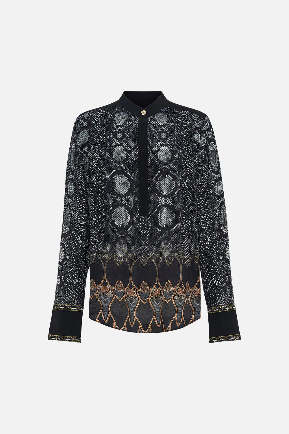 PLACKET BLOUSE WILD HORSES - Image 3